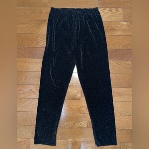 Black sparkly leggings size medium